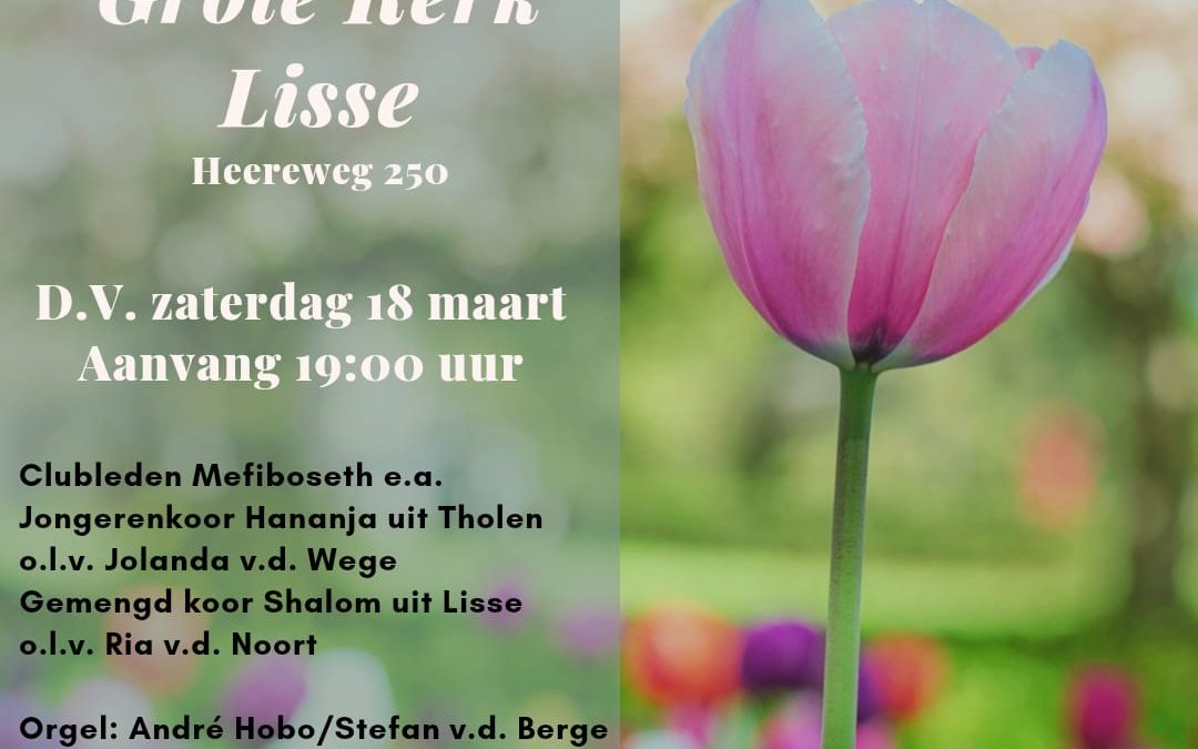 Voorjaarsconcert 18 maart – Grote Kerk